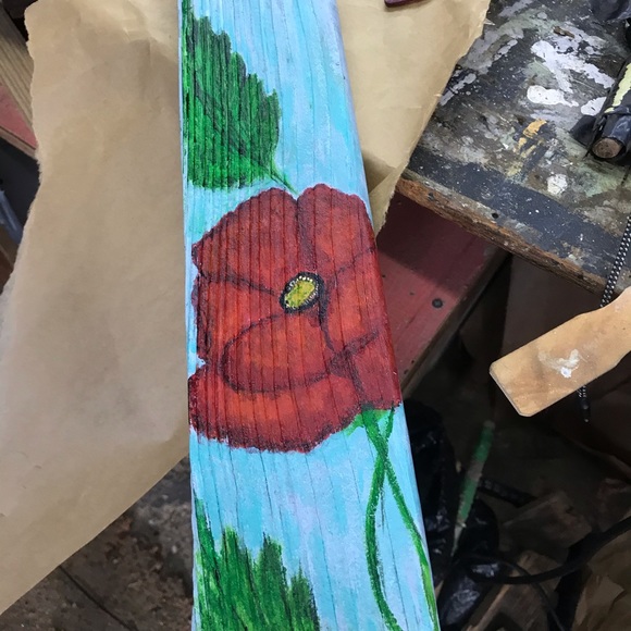 Hand Painted Decorative Address Post - Picture 3 of 4